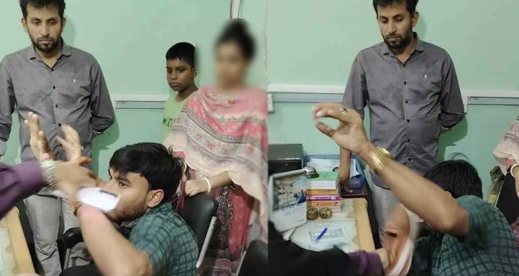 শিক্ষিকাকে কুপ্রস্তাব দেওয়ার অভিযোগে এনসিপি নেতাকে জুতাপেটা